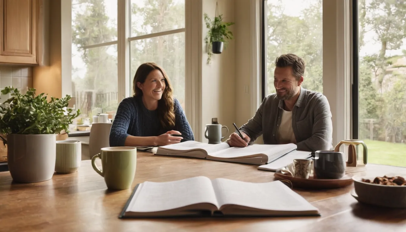 A homeowner reviewing a written septic quote across the Atlanta area